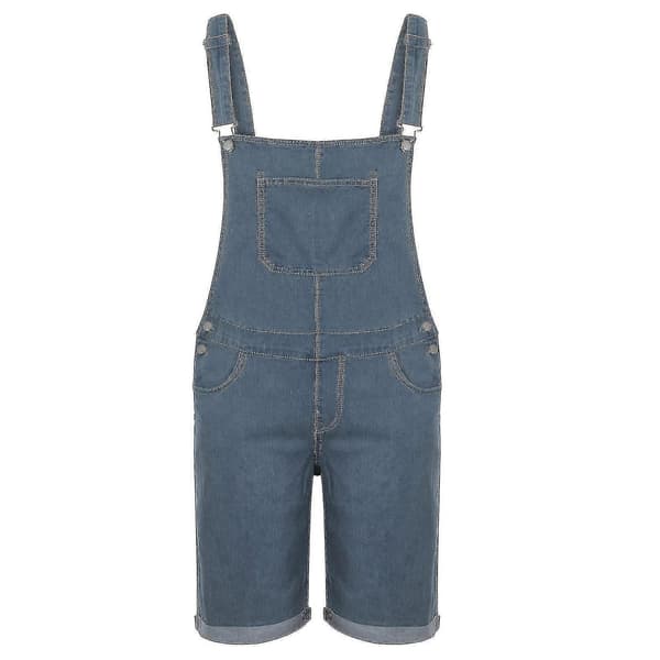 Ripped denimshorts for men, rett modell, snekkerbukse Blue XL