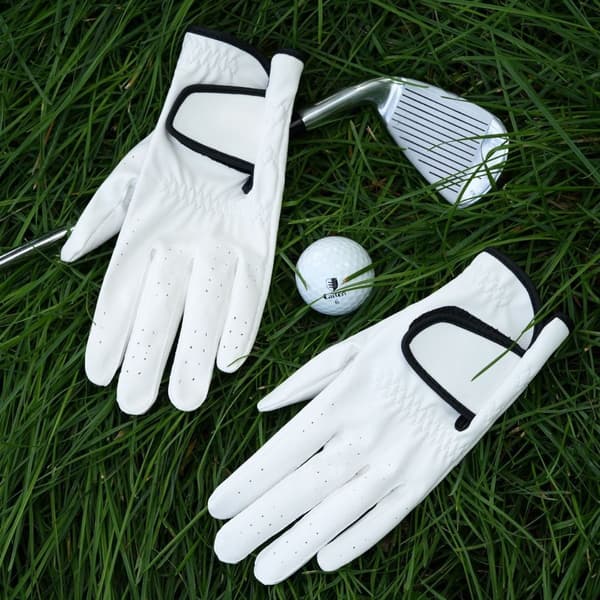 Golfhandskar, lätta PU- och syntetläderhandskar, andningsbara sporthandskar för utomhusbruk *PU-version (två händer)*Nr 22 No. 22 PU version (two hands)