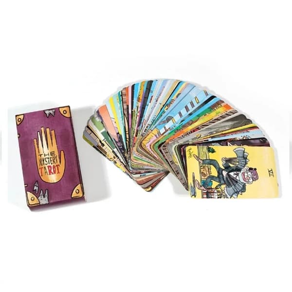 The Mystery Tarot Deck Gravity Falls Inspirerad 78 Kort Engelsk Version Spådom Tarot Brädspel(f2)
