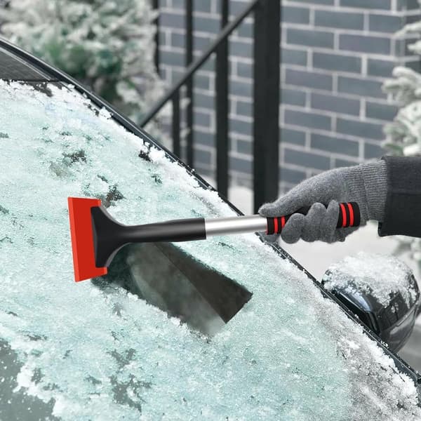 Bilisskrape 38,5x12cm - Snøbørste med ergonomisk grep - Vindusfjerner for bilvinduer og hjemmebruk