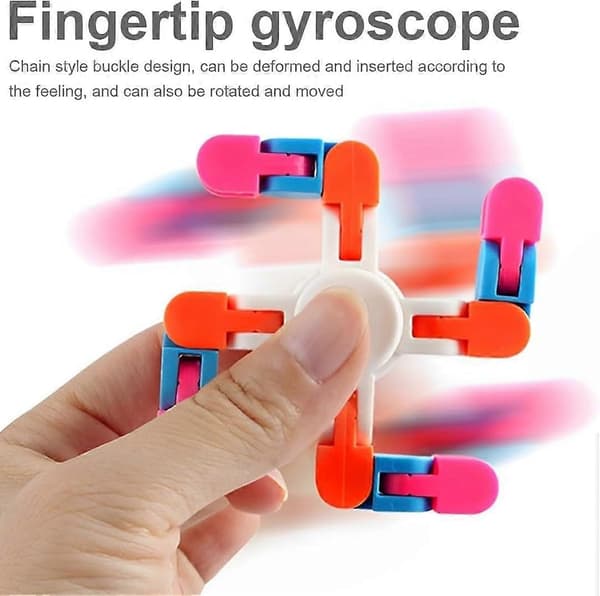 Förpackning med 9 Fidget Spinner Leksaker för Barn och Vuxna, DIY Formbar Fingertoppsleksak（f2）