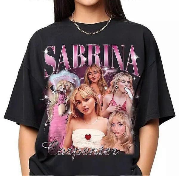 Sällsynt Sabrina Carpenter Unisex Sweatshirt, Fanpresent Stil 00221{F2] M