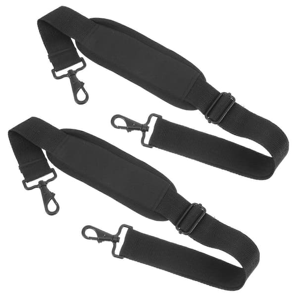 Vadderade axelremmar för väskor Bekvämt vadderat stöd för fiolfodral, handväskor och instrumentväskor Ersättning (2 st) Black 103.00X6.50X0.50CM