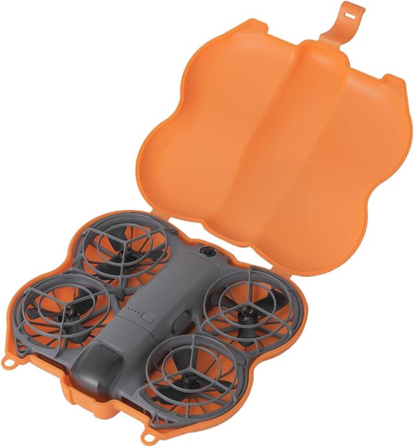 Plastskyddsväska/drönarskyddsfodral NEO 2 kompakt bärbart drönartillbehör, lättvikt, orange. orange