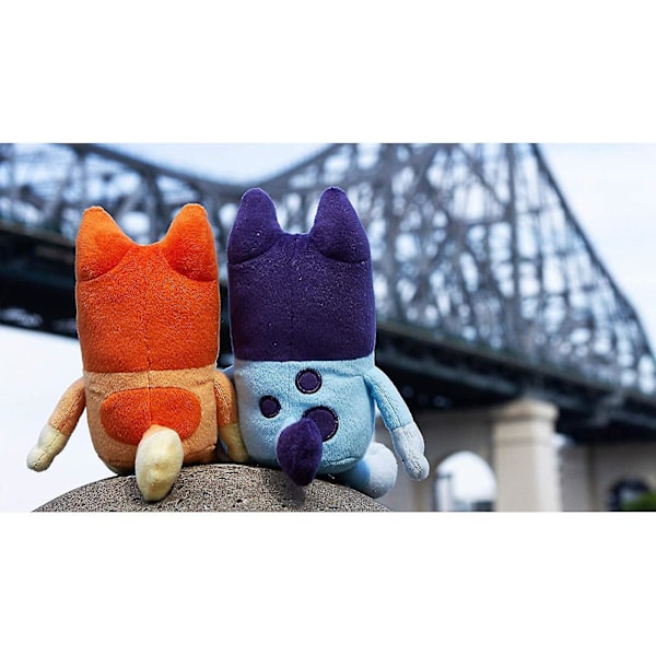 2 stk 28cm Bluey & Bingo bamsedukke søte dyr bamse myk utstoppet dyr barnegaven
