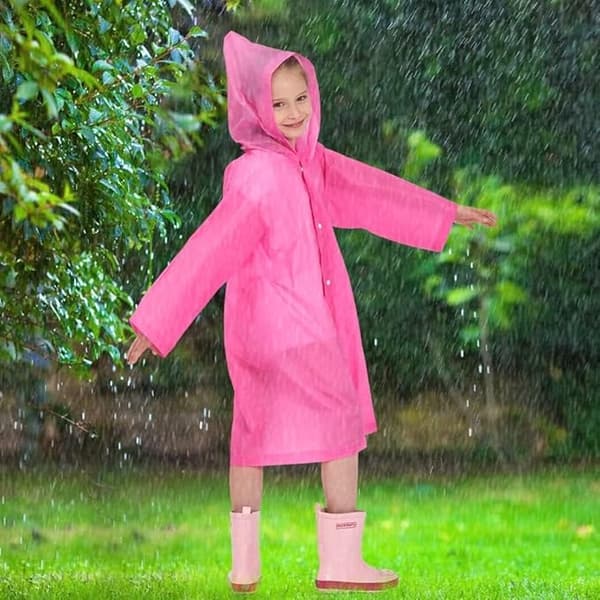 Regnponcho, regnjacka för barn, regnponcho för barn, 10-pack barnregnponchos - återanvändbara, vattentäta, barnregnponchos wi...