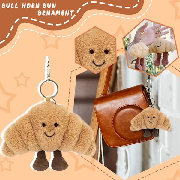Sød plys croissant kosher kæledyrslegetøj Amuseable croissant kosher Matplush