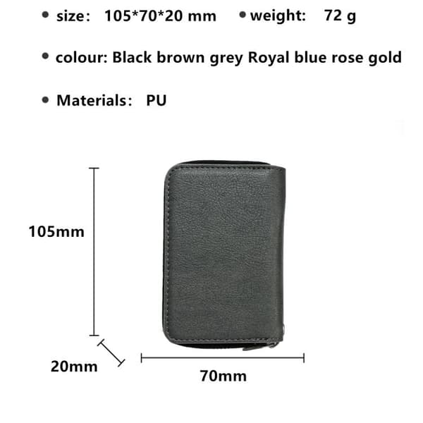 iPhone 17 Pro Max-fodral med snodd och 11 kortplatser - Enfärgad design (F2) Grå