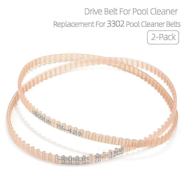 Drivremmar för Poolrengörare Ersättning För Aquabot Delar 3302 A3302pk Remmar - 2-pack