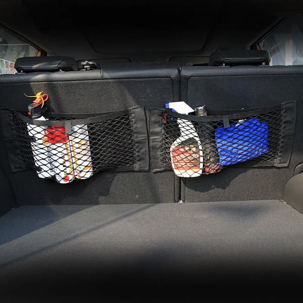 Bil Dobbelt Netting Bagasjerom Oppbevaring Netting Bilgjenstand Fast Netting Bil Organisering Oppbevaring Elastisk Stropp 25x40cm