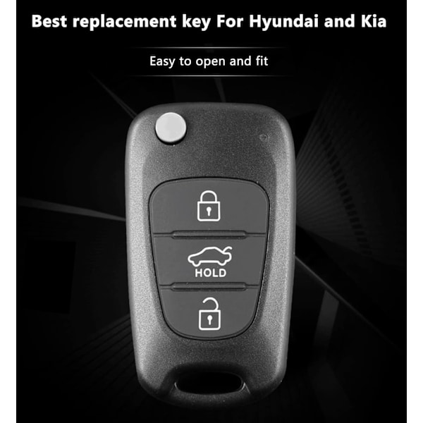 Avainkuori Hyundai i20 i30 i35 ix20 ix35 Taitettava Kaukosäätöinen Auton Avaimen Lisävarusteet (2 kpl){F2}