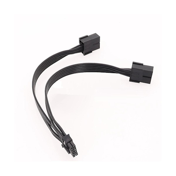 1 stk. Dobbelt Pcie 8-pin hun til Mini 12-pin han GPU-strøm til Geforce Rtx3080 Rtx3090