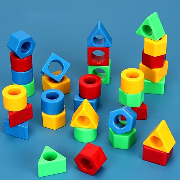 Geometriskt formmatchningsspel - Snabbt färg-pussel Play alone