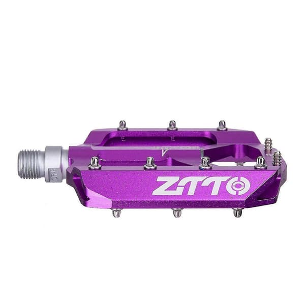 MTB landevejscykelpedaler reservedele aluminiumslegering 12 mm akselleje lilla{AZC}{F2}