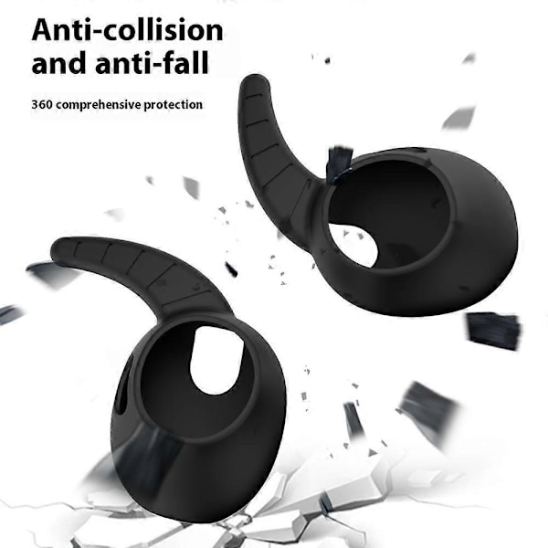Par Ersättningssilikonöronproppar för Samsung Galaxy Buds3 Halkfria Öronkrokar Mjuka Skydd