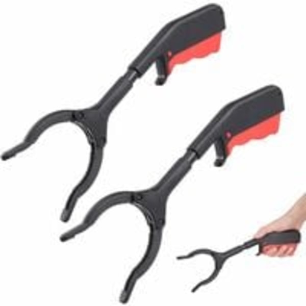 stk Korte Gripearmer, 30 cm Gjenstandsplukker for Voksne og Barn, Løvplukker for Funksjonshemmede, Multifunksjonell Søppelplukker, Praktisk
