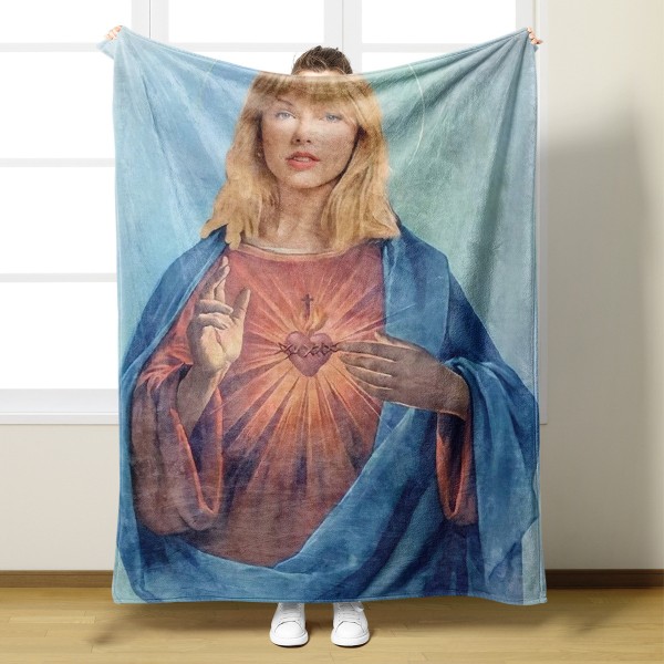 Taylor Swift The Eras Tour Filt Throw Høydefinisjon Myk Varm Fluffy Teppe for Soverom, Flanell, Sofa, Festdekorasjon Gave A