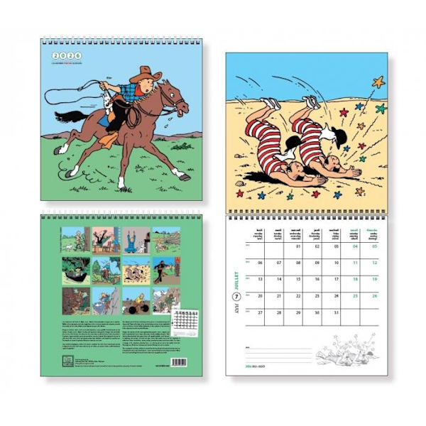 Tintin - Väggkalender 30 x 30 cm 2026(F2) multifärg multicolor