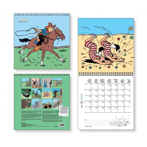Tintin - Veggkalender 30 x 30 cm 2026(F2) multifärg multicolor