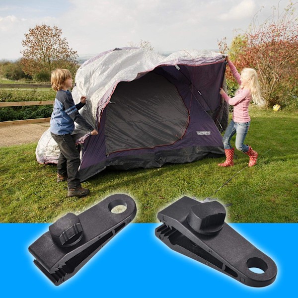 10 set tältpresenningsklämmor, presenningsklämmor, tältklämmor, biltält, presenningar, solskydd, camping{HH}