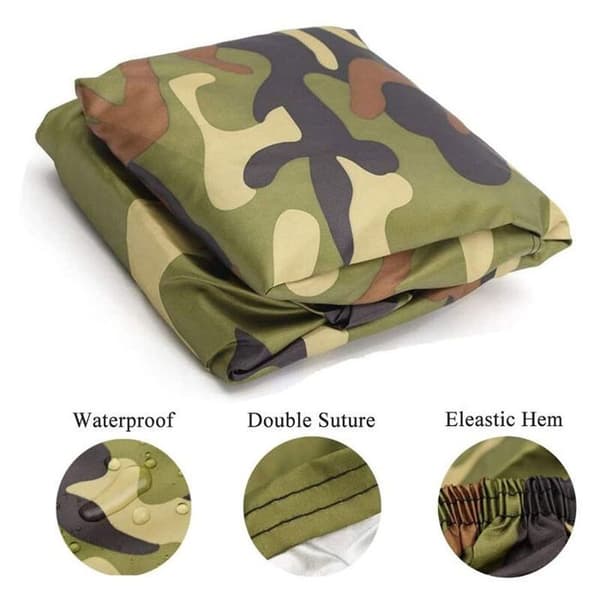Udendørs ATV-overtræk, vandtæt UV-bestandig camouflage 210D [JUN](f2)