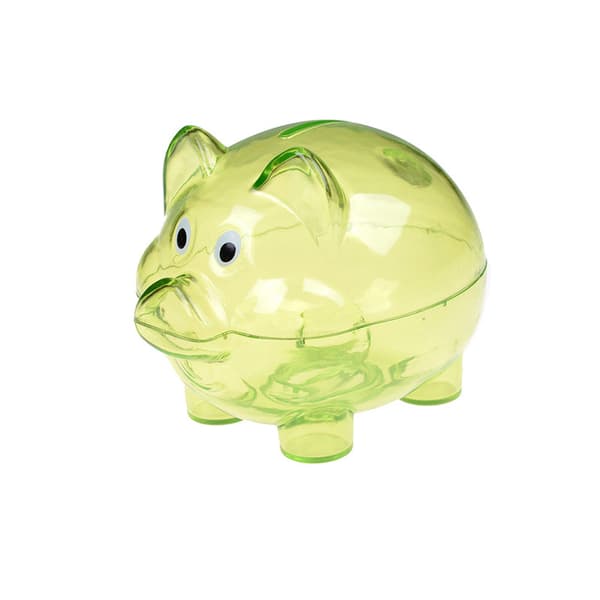 Baby Plast Sparbössa Mynt Pengar Samlarobjekt Spargris Grön{hw} Green