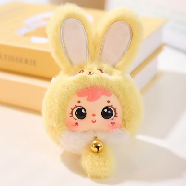 Ny Samuel Mini Lucky Rabbit Blind Box Plys Legetøjsdukke Sød Pigegave (MR1052 Tre Små Hårede Lykkekatte Tilfældig En) 11