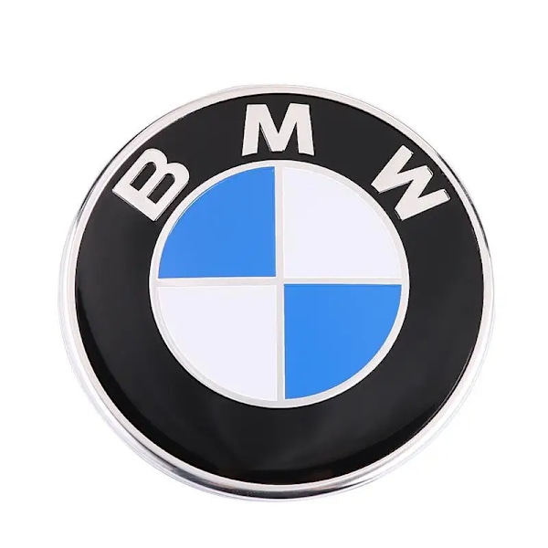 BM-W Emblem Huvudslogans Ersättning 82mm+74mm Huv 51148132375 - För alla modeller