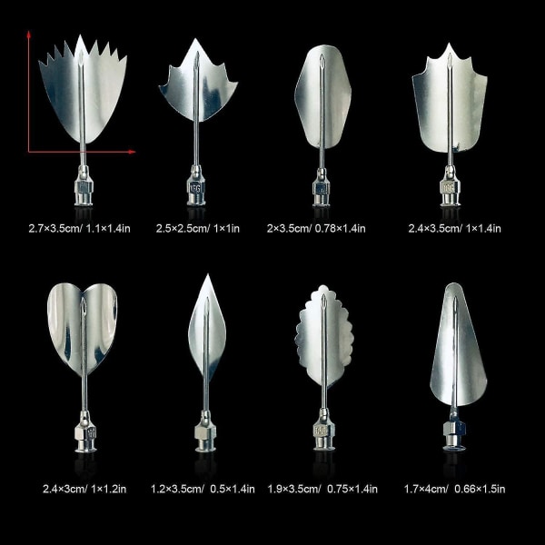 Gelatiinijellytaiteen aloituspakkaus, 3D-koristeluvälineet kukkakakkuja varten, 20 osainen tee-se-itse-neulakärkisarja Leivontatyökalut
