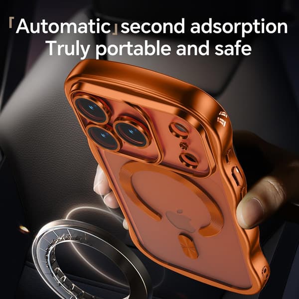 Waveform skyddsfodral, stötsäkert skyddsfodral i flytande silikon med kameraskydd, orange orange