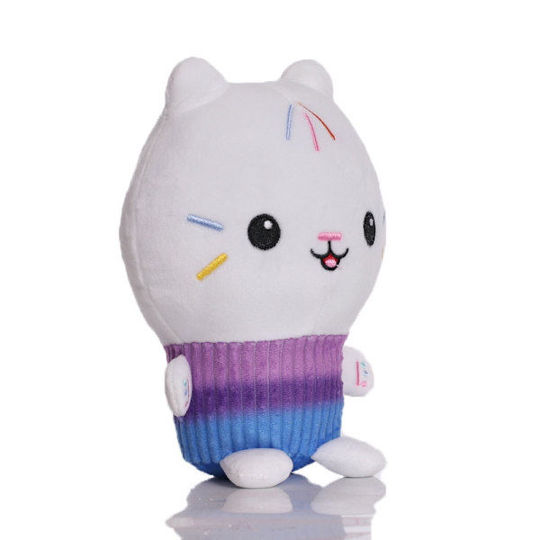 Søde plys kattelegetøj, katteplysdukker{F2} White cake kitten