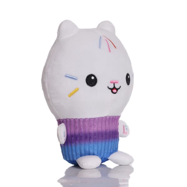 Söpöt pehmokissa lelut, kissa pehmonuket{F2} White cake kitten