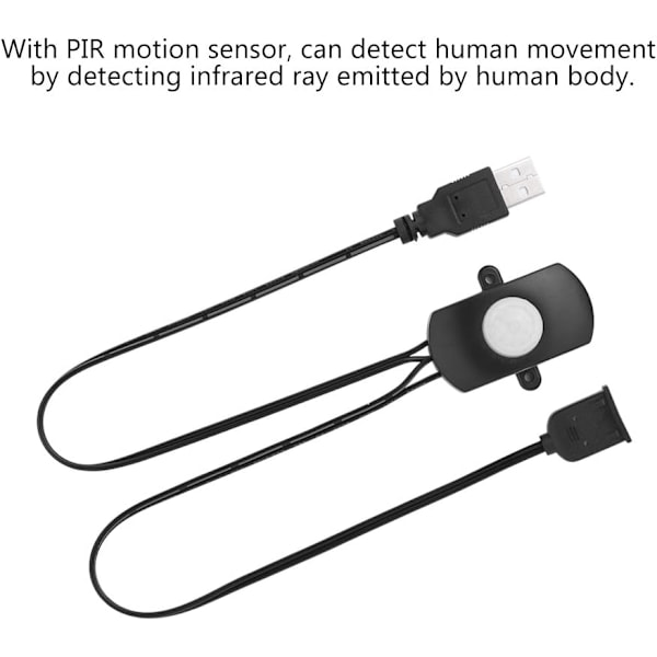 Mini PIR bevægelsessensor tilstedeværelsesdetektor til DIY LED-belysning PIR infrarød bevægelsessensor med USB-interface