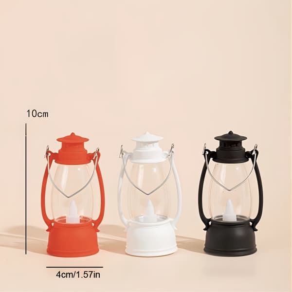 4 st. mini-LED-lyktor batteridrivna juldekoration för hemmet sovrummet feststämning 4pcs White