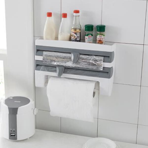 Veggstativ for plastfolie / aluminiumsfolie og tørkepapir Vi{F2}
