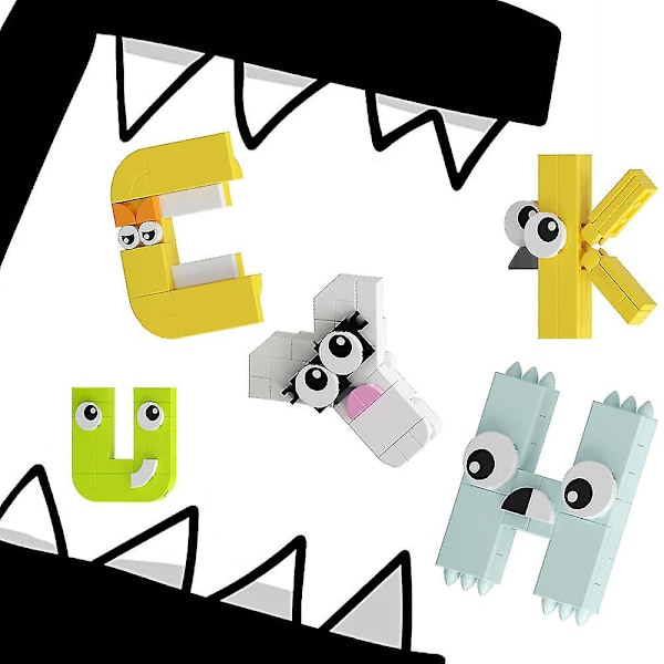 Alphabet Lore 26 Kirjainyhdistelmää Koulutuslelusetti 969 Osainen Luova Lelupalikkasarja Lapsille Lahjaksi