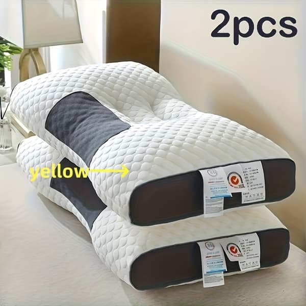 Lyxig hotellkudde fiber sängkudde mjuk fluffig sovkudde kärna White 1PC (950g)