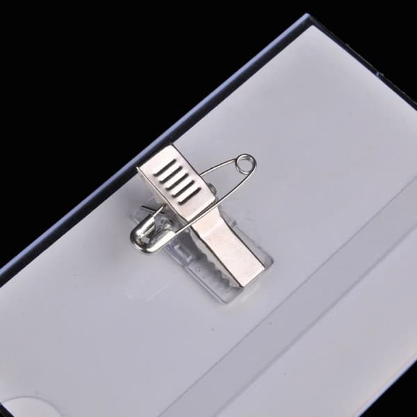 {hw}10 st ID-kortshållare Säkerhetsnål Clip Brosch 10pcs 10pcs