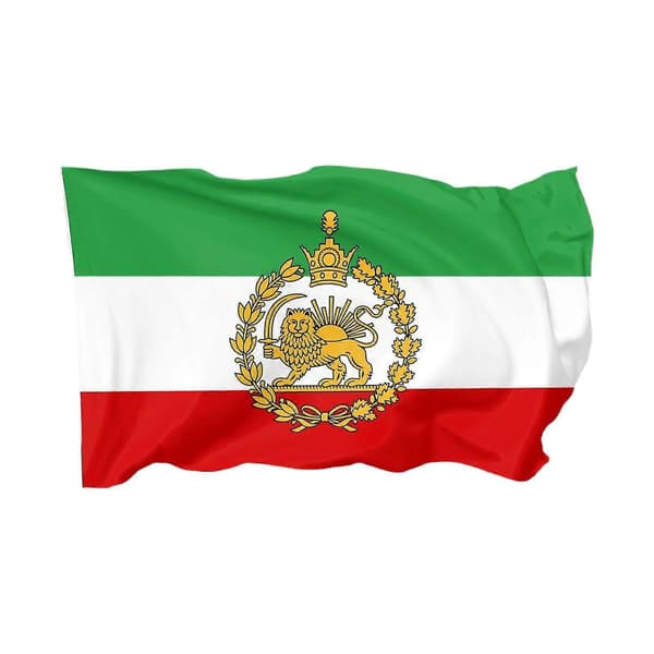 Iran Lejonflagga Iran Flagga A