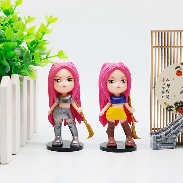 K-Pop Demon Hunters Q-Style Figur | Söt Chibi Samlarobjekt Skrivbordsdekoration