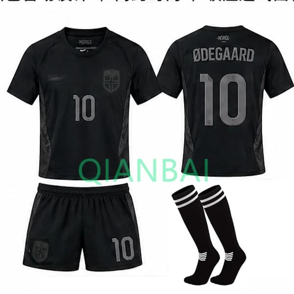 2026 VM Norge Landslagsett – Barneutgave (Trøye + Shorts + Sokker) – Martin Ødegaard #10 NO.10 #Ødegaard 26