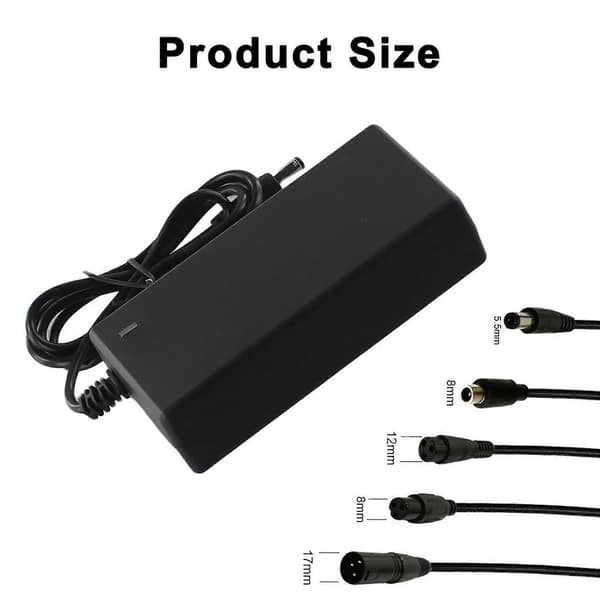 42V 2A oplader med 5 stik til 24V-36V lithiumbatteri og tilbehør til elektriske scootere US