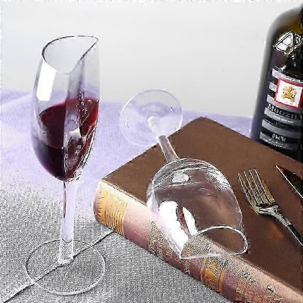Halvt Vinglas, Halvt Rödvinsglas, Högkvalitativt Klart Glas - Perfekt För Rött Vin