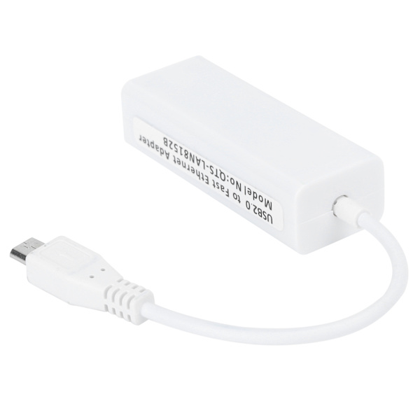 Netværkskortadapter Micro USB til RJ45 Ethernet-port til Raspberry Pi Zero 1.3/W Motherboard{F2}