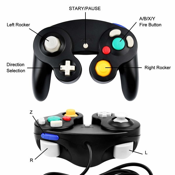 Gamecube Wii kablet controller, Joypad til Gamecube GC-spil