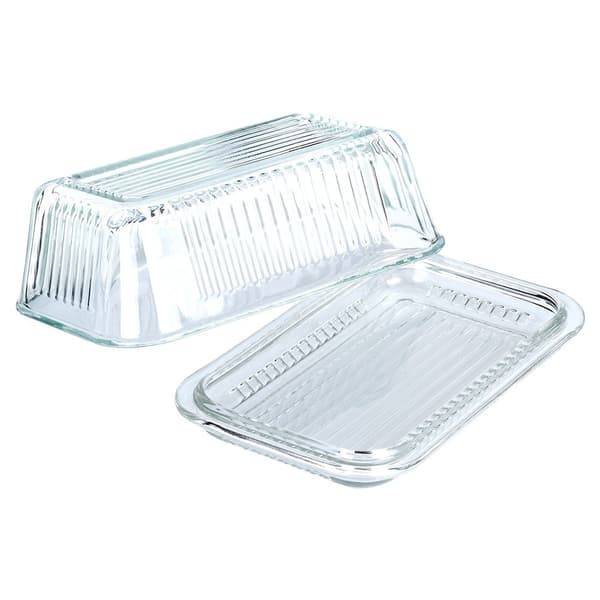 Smørboks i glass - Klassisk form for oppbevaring og servering (YH)