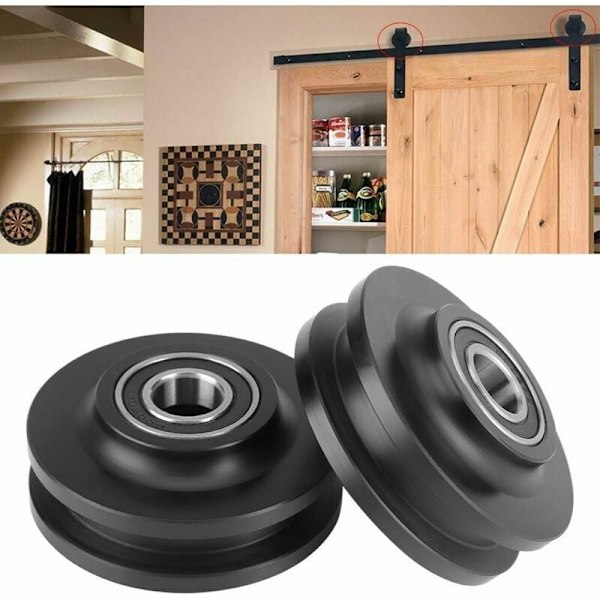 Uppgraderade U-spår rullhjul för ökad säkerhet, ersättningshjul för gym med platsbesparande funktioner, 4 st{EE}
