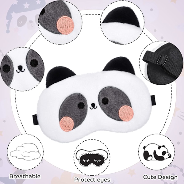 Sovmask Barn 3 Stycken Ögonmask Barn Sovmask Söta Djur