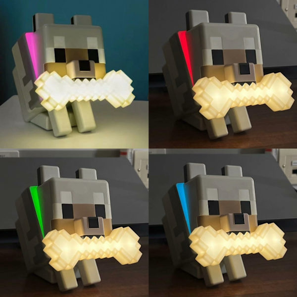 Minecraft Natlampe | Pixel Style Dekorativ Lampe**fox fox