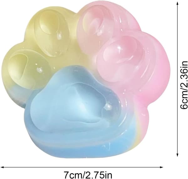 Squishy Stor Kattfot Silikon Stress Relief Stor Storlek Kattfot Jättefot Squishy Fidget Leksaker{yh}